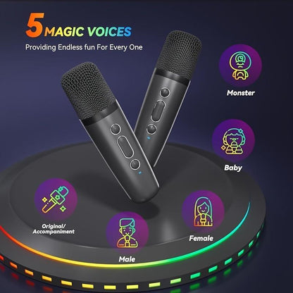 Portable Wireless Karaoke Machine, LED lights