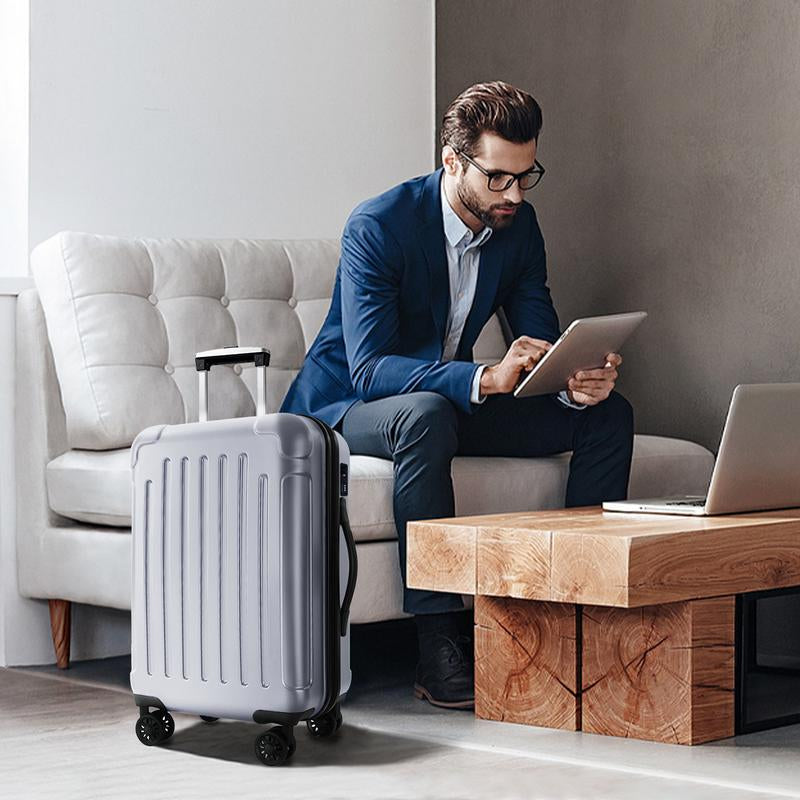 3-Piece Luggage Set with Rotating Wheels