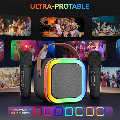 Portable Wireless Karaoke Machine, LED lights