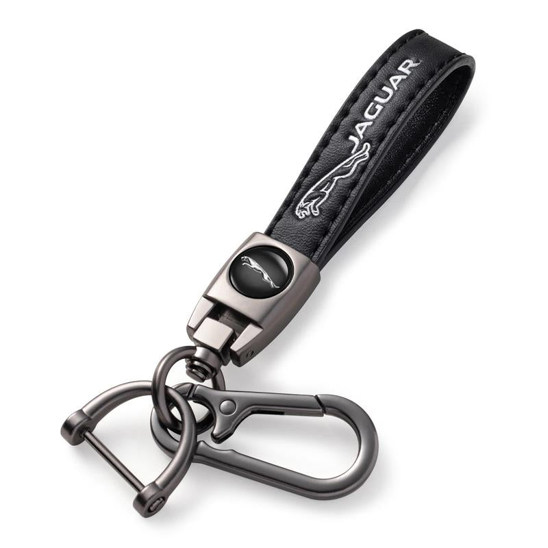 Car Key Chain with Logo Car Key Holder, Leather Keyring Fob Car Keychains