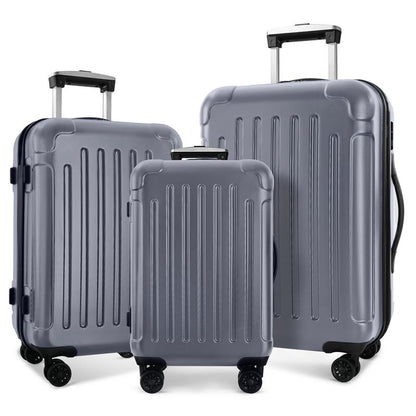 3-Piece Luggage Set with Rotating Wheels