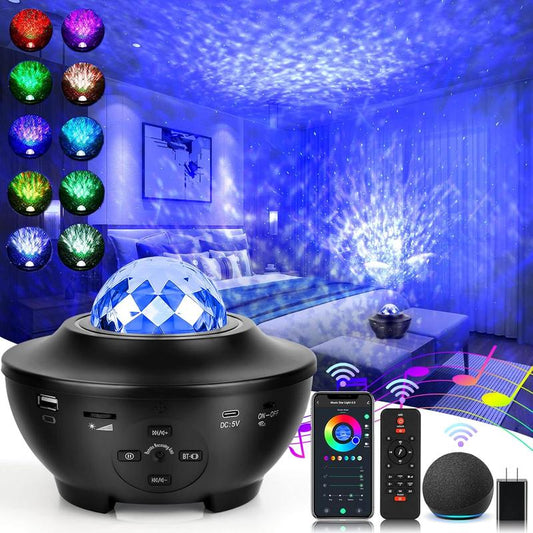 Star Projector Galaxy Light for Bedroom,Projector with Bluetooth Speaker